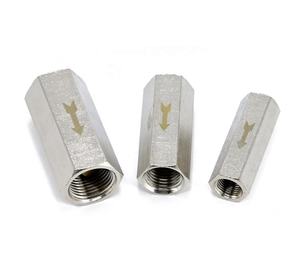 मिनी न्यूमेटिक चेक वाल्व 1/4 bspp एक तरह से एयर नॉन-रिटर्न वाल्व एयर कंप्रेसर पीतल एयर चेक वाल्व - Product Image 3