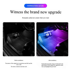 Luz Ambiental RGB para el Espacio de los Pies del Coche, Lámpara LED Impermeable para la Parte Inferior del Vehículo, Accesorio Interior Personalizado - Product Image 3