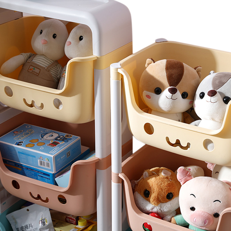 New Design High Quality Car Shape Child Cabinet Toys Storage Plastic Kids Cabinets Children