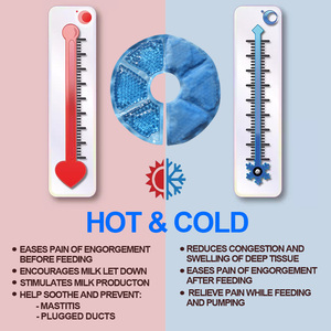 Almohadillas Frías y Calientes para <span class=keywords><strong>Lactancia</strong></span> y Extracción de Leche, Alivio para la Hinchazón, <span class=keywords><strong>Mastitis</strong></span> y Dolor <span class=keywords><strong>en</strong></span> los Pezones, Esenciales para el Posparto - Product Image 6