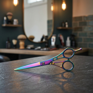 Ciseaux à cheveux en acier inoxydable ASAP pour droitiers, écologiques, à long manche, qualité salon, pour une coupe lisse et précise - Product Image 4