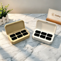Boîte de gel solide portable professionnelle pour salon de manucure, 4, 6, 9, 12 compartiments, écologique, contenants de gel cosmétique personnalisables, fabricant