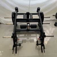 Machine à soulever des poids en acier pour usage commercial, avec fonctions de sécurité réglables, pour musculation du dos et des jambes