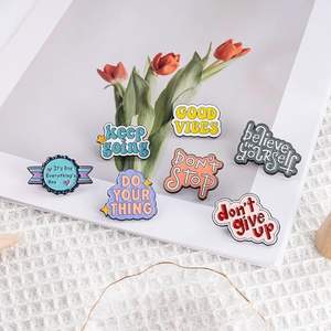 Épinglette <span class=keywords><strong>positive</strong></span> énonciation inspirante broche épingles Badge pour sacs à dos vêtements bricolage accessoires épingles de <span class=keywords><strong>phrase</strong></span> de motivation - Product Image 1