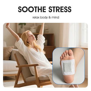 Patchs relaxants pour les pieds certifiés CE, fabriqués en usine (OEM) : Coussinets <span class=keywords><strong>de</strong></span> gel aux herbes pour soulager le stress et la <span class=keywords><strong>fatigue</strong></span> à domicile (sans odeur) - Product Image 2