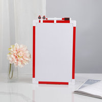Tableau blanc portable à effaçage à sec avec cadre en plastique coloré, aimants et marqueurs, idéal pour les enfants – Très prisé au Moyen-Orient