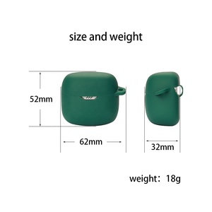 Funda para auriculares para <span class=keywords><strong>JBL</strong></span> Tune <span class=keywords><strong>Flex</strong></span>, funda de silicona para auriculares con llavero TWS, fundas inalámbricas erabuds para fundas AirPords - Product Image 3
