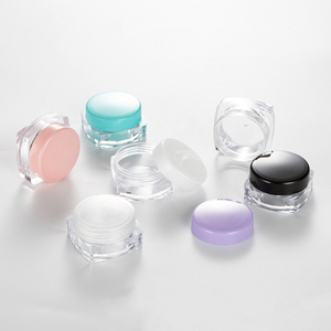 3G 5G Vuông Dưới Hộp Kem Rỗng Nhựa Mỹ Phẩm Jar Cho Nền Tảng Eyeshadow Trang Điểm Pha Chế Chai - Product Image 6