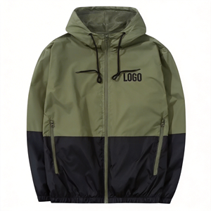 Chaqueta Impermeable y Cortavientos para Hombre, con Capucha, Cuello Alto y Cierre de Cremallera, para Deportes, Escalada y Senderismo, con Logotipo Personalizado, Tallas Grandes - Product Image 2