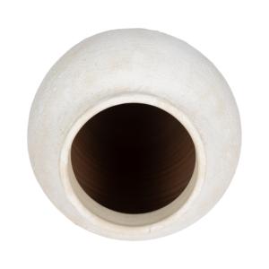 Vase décoratif rond texturé en terre cuite pour la maison, le salon, le bureau ou comme centre de table - Product Image 5