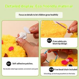 <span class=keywords><strong>Sac</strong></span> fourre-tout en toile brodé parent-enfant, motif dessin animé, pour activités de maternelle, jeu de bricolage fait main, jeu de cohésion d'équipe, <span class=keywords><strong>sac</strong></span> personnalisable pour l'école - Product Image 3