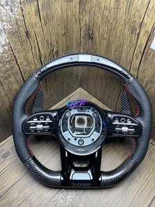 Volant de direction pour Mercedes-Benz <span class=keywords><strong>AMG</strong></span>, <span class=keywords><strong>prix</strong></span> d'usine, carbone et alcantara avec boutons LCD - Product Image 4