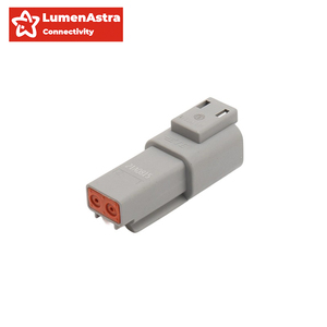 Lumenastra DT06-2S 2-pin Deutsch IP66 không thấm nước ô tô Bộ chuyển đổi kết nối phosphor Đồng địa chỉ liên lạc 3A đánh giá PA66 + G15 nhà ở - Product Image 5