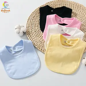 Oem Custom Slabbers 100% Katoen Speeksel Handdoek Plain Baby Burp Kleding
