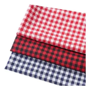 cheap price thin newest style polyester and cotton tc yarn dyed monocheck fabric for school uniform ,garment,dress ,shirt