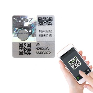 Custom 3d Qr Code Number Hologram Security Laser <b>Label</b> Tamper Evident Holographic Sticker for Brand Protection - Product Image 1