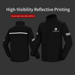 Impermeabile Riflettente Personalizzato per Moto/Bici Elettrica, Set Giacca e <span class=keywords><strong>Pantaloni</strong></span>, Completo Antipioggia per Ciclisti e Corrieri - Product Image 4