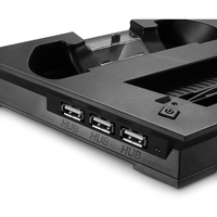 Station de charge double USB avec 3 ports supplémentaires pour support vertical PS4 Slim, ventilateur de refroidissement, accessoires de jeu