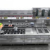 Peralatan Dapur Komersial Lengkap KitchenMax untuk Restoran, Hotel, Buffet, KFC, Katering Makanan Cepat Saji dengan Kompor Gas dan Oven