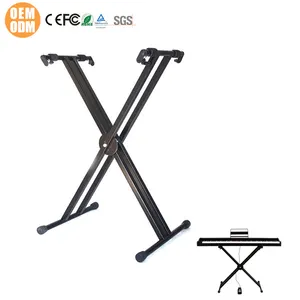 Wholesale musical instrument portable single X bracket adjustable piano music keyboard Stand