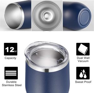 Индивидуальная термокружка с крышкой, непроливаемая, из нержавеющей стали, для кофе и напитков - Product Image 2