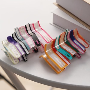 Barrettes à cheveux en acrylique ondulé de style coréen <span class=keywords><strong>2026</strong></span>, pinces à cheveux en forme de griffe, couleur assortie, accessoires de mode pour cheveux, vente en gros - Product Image 4