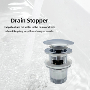 Ống nước phụ kiện phòng tắm Brass Pop Up chất thải cống lưu vực bồn rửa drainer cho rửa lưu vực chất thải - Product Image 3