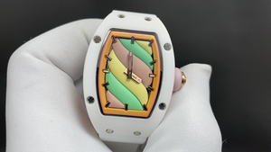 Modello 2026. Cassa in ceramica, design a forma di barilotto. Elegante e alla moda. Adatto per orologi meccanici da donna. - Product Image 3