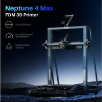 Printer 3D Elegoo Neptune 4 Max yang Terjangkau, Cetak Cepat 500mm/s, Auto Leveling 121 Titik, Dual-Z untuk Studio Pembuat Proyek