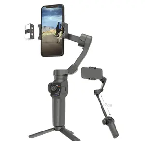 L9 populaire 3 axes suivi du visage stabilisateur de cardan de tir intelligent avec tige d'extension de lumière de remplissage trépied VLOG selfie stick