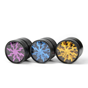 Top vente couvercle de foudre personnalisé en alliage d'aluminium broyeur d'herbes accessoires portables pour fumer en métal - Product Image 2