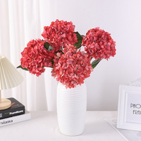 Hydrangea Artificiel Nordique pour Décoration Maison et Mariage, Détails Imprimés en 3D, Composition Florale Douce pour Table, Idéal pour Accessoires de Photographie Extérieure