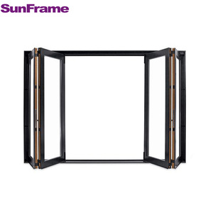 <span class=keywords><strong>Porte</strong></span> pliante de balcon en aluminium au design moderne, accordéon pliable, patio coulissant en verre avec moustiquaire en acier inoxydable - Product Image 4