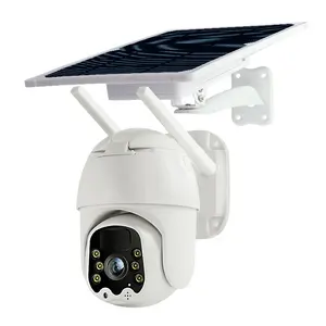 Nhà Máy Cung Cấp 3mp Ánh Sáng Sao WIFI Camera Giám Sát Ngoài Trời Camera Không Dây 3MP PTZ Năng Lượng Mặt Trời Máy Ảnh CCTV An Ninh