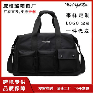 Guomiss Travel Bag Large Capacity Zipper Closure Gym Bag For Men Business Trip Airport Use - Product Image 5