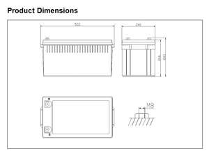 Neata 12 V 200AH pil üretimi derin döngüsü AGM akü 12 Volt 200Ah 10HR - Product Image 4