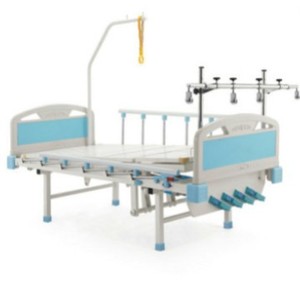 Kang Zhi Xing Hospital <b>Bed</b> KX-554 Manual Four Crank Orthopedic Elderly Care With Guardrail L2150W970H485mm - Product Image 3