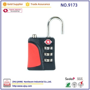 <span class=keywords><strong>Cadenas</strong></span> TSA9173 approuvé par la <span class=keywords><strong>TSA</strong></span>, léger, à blocage de couleur - Serrure en plastique antivol à 3 chiffres réinitialisable pour bagages de voyage - Product Image 5