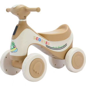 Toptan küçük bebek itme binmek 1-3 yıl çocuklar için sürgülü plastik oyuncak arabalar dört tekerlek - Product Image 1