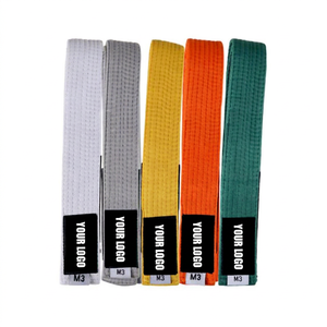 Cinturones de Artes Marciales Unisex de Alta Calidad al por Mayor, Logotipo Personalizado, Material de Algodón/Poliéster, Color y Talla Personalizables para Judo, Kung Fu, Karate - Product Image 1