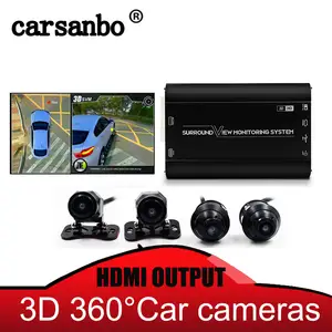 Carsanbo Full HD 1080จุด3D รถสมาร์ทบันทึก360องศาระบบกล้องดูรอบ