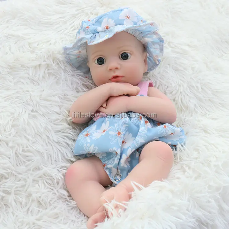 リアルな生まれ変わった人形13インチリアルな新生児リアルライフドールシリコンボディベビードール