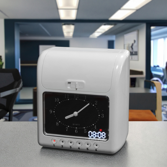 S158 Digital Time Recorder Factory-Check Attendance System Punch Card Time Attendance System Financial Equipment