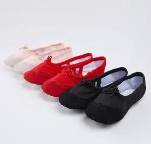 Самые дешевые складные кожаные головы Балерина Танцевальная обувь балетки на плоской подошве обувь для детей девушка молодежи