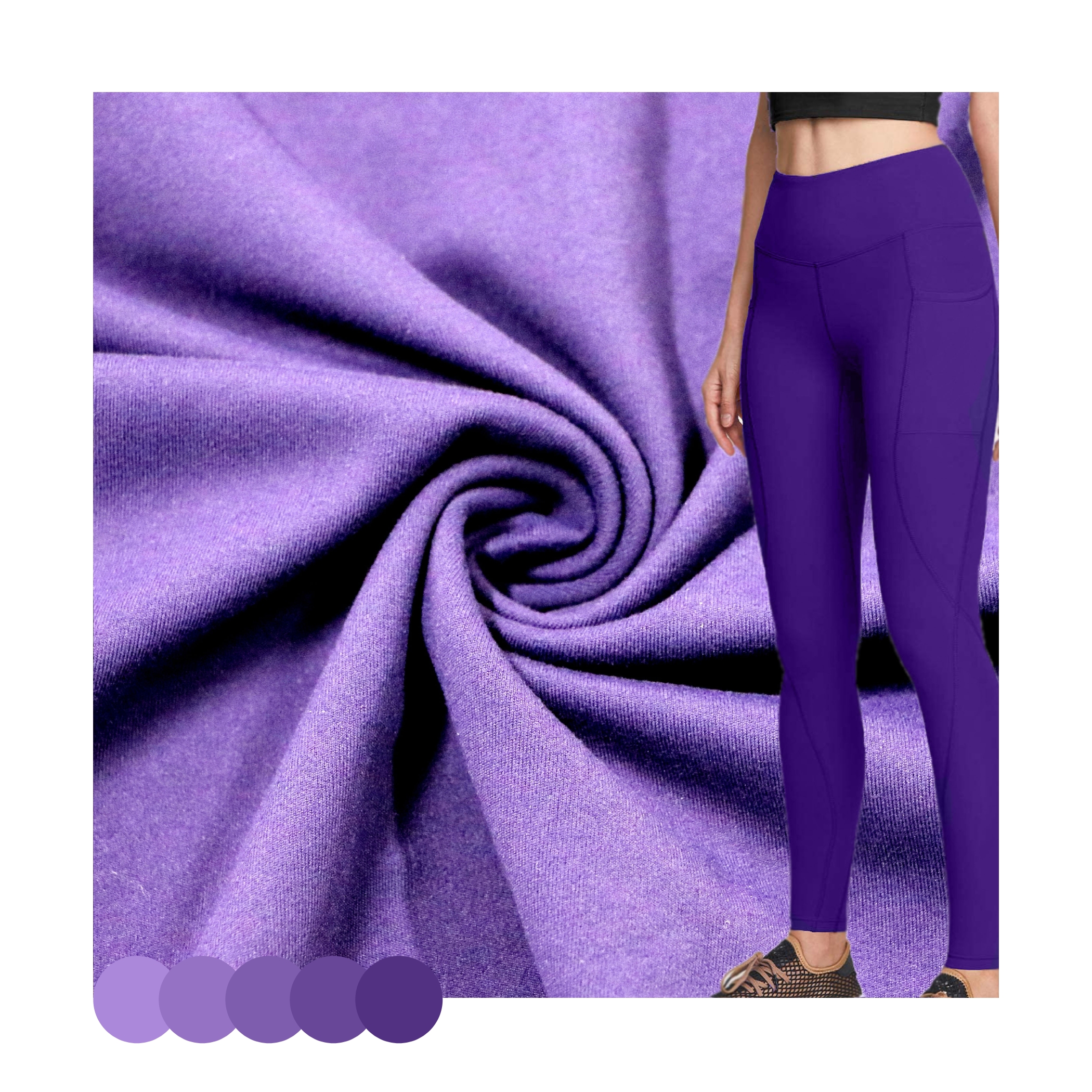Best Selling Leggings Microfiber knitted 82 Polyester 18 Spandex China Wholesale Fabric For Legging