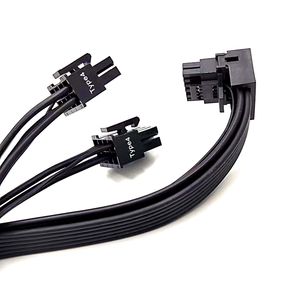 12 + 4 PCIE 5,0 Compatible 12VHPWR 16AWG Cable con conectores de ángulo recto de chaqueta de PVC y TPE para GPU RTX <span class=keywords><strong>3090Ti</strong></span> <span class=keywords><strong>4070Ti</strong></span> 4080 4090 - Product Image 4