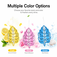 Fabrication de cadeaux promotionnels OEM ODM, diffuseur suspendu parfumé pour voiture, en forme de feuille en papier coloré, longue durée