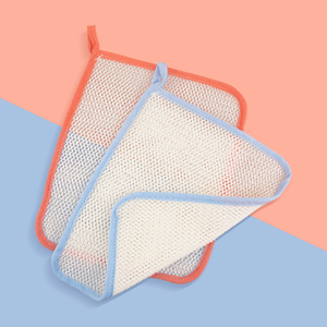 <span class=keywords><strong>Asciugamano</strong></span> esfoliante con Logo personalizzato in rete di Nylon panno per sfregamento Scrubber per bagno <span class=keywords><strong>doccia</strong></span> sapone con bolle di schiuma panno per lavare - Product Image 3