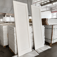 Porte intérieure blanche à âme pleine de style Shaker pour maison, insonorisée, à panneau encastré en MDF, pour chambre moderne