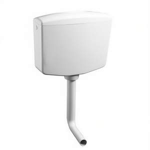 Cisterna de Inodoro Blanca de 6-7 Litros con Botón de Inicio/Parada, Montada en la Pared - Product Image 3